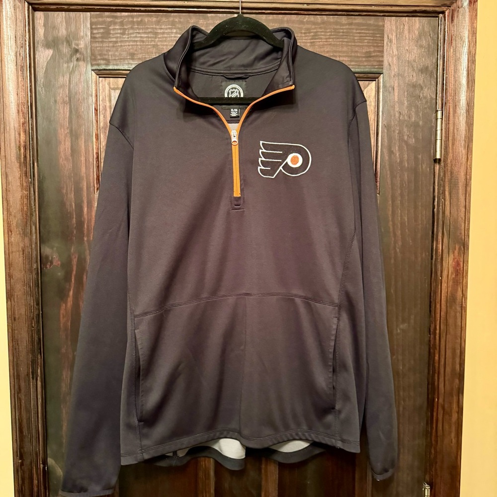 Philadelphia Flyers 1/4 Zip Pull Over Jacket